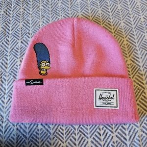Herschel Marge Simpson Pink Cuffed Beanie NWOT